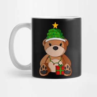 Christmas Hat Teddy Bear Mug